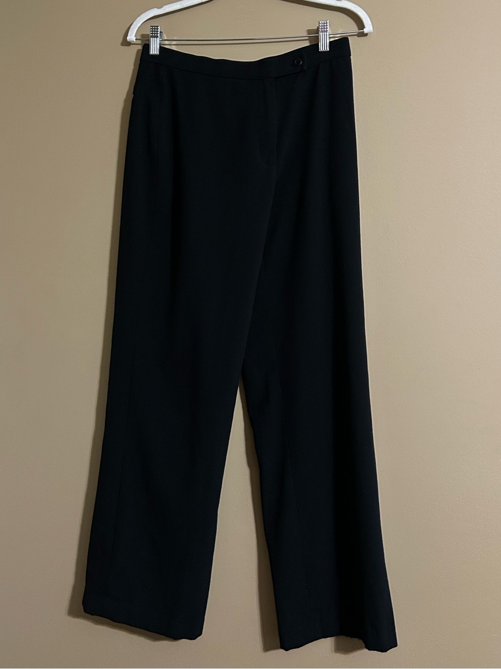 Haggar Black Wide Leg Dress Pants